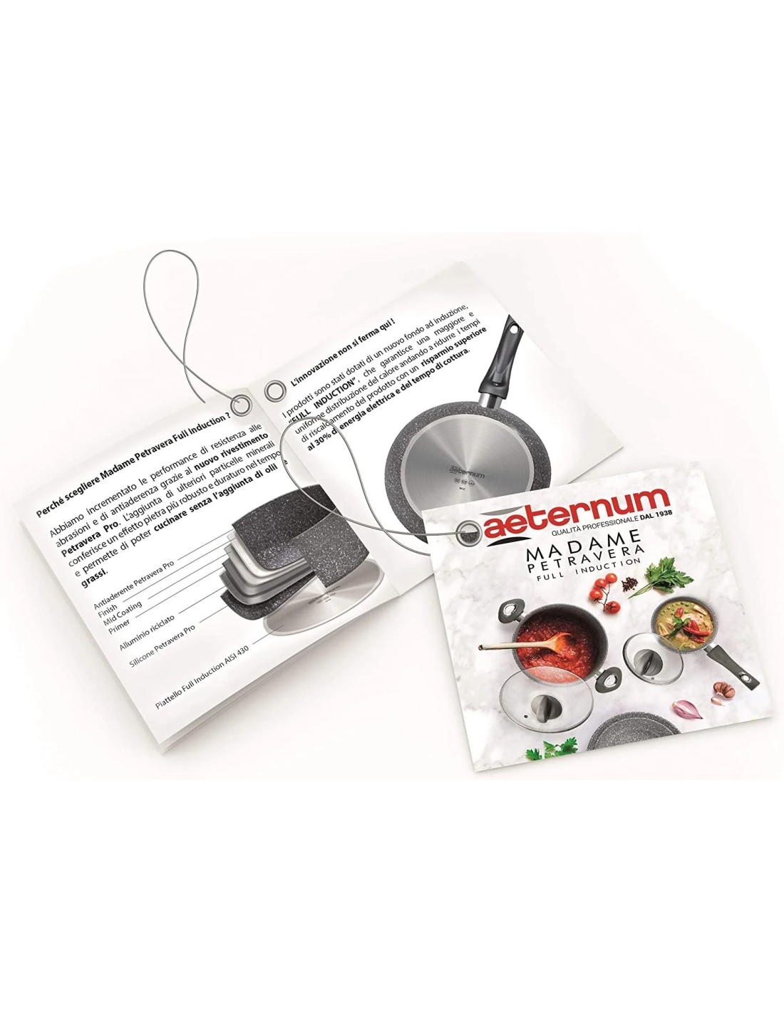 Casseruola Aeternum Madame Petravera 20 cm 2 Manici Full Induction | Shopincasa