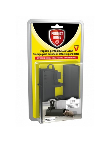 IGIENE PAVIMENTI - BAGNO - DEO CASA: vendita online CONFEZIONE 2 TRAPPOLE PER TOPI Kill & Clean in offerta
