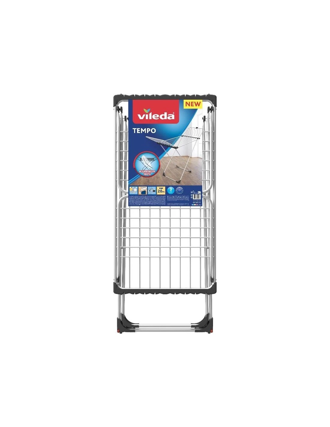 Stendipanni Doppio Tempo Vileda 167x56 cm, alluminio, con ruote | Shop in Casa