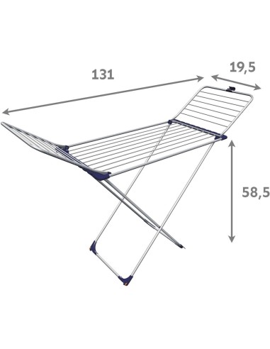 Gimi Tempo Stendibiancheria da Pavimento in Alluminio 20 m - shopincasa.it