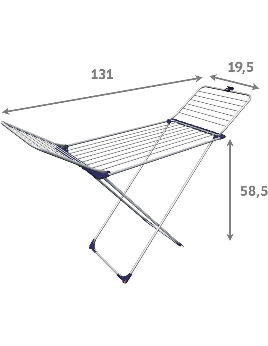 Gimi Tempo Stendibiancheria da Pavimento in Alluminio 20 m - shopincasa.it