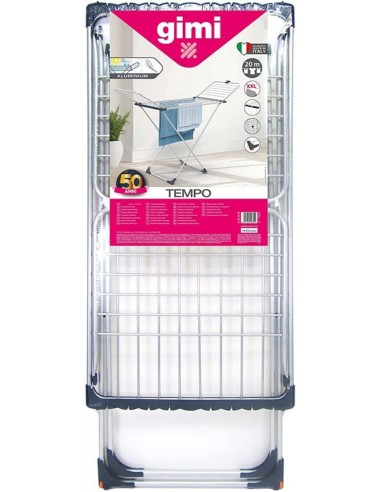 Gimi Tempo Stendibiancheria da Pavimento in Alluminio 20 m - shopincasa.it