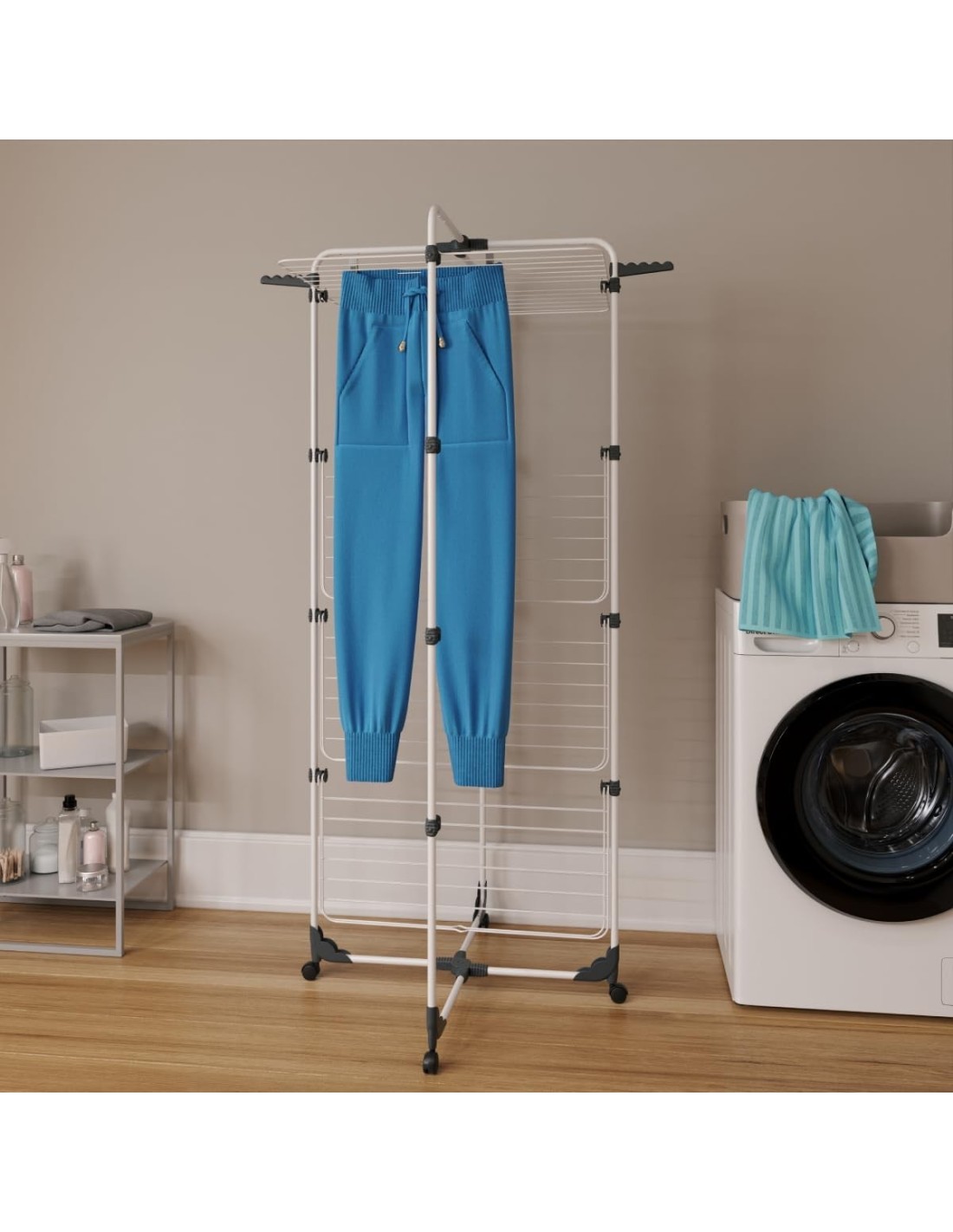 Vileda Modular 4 Stendibiancheria a Torre 4 Livelli Pieghevole - shopincasa.it