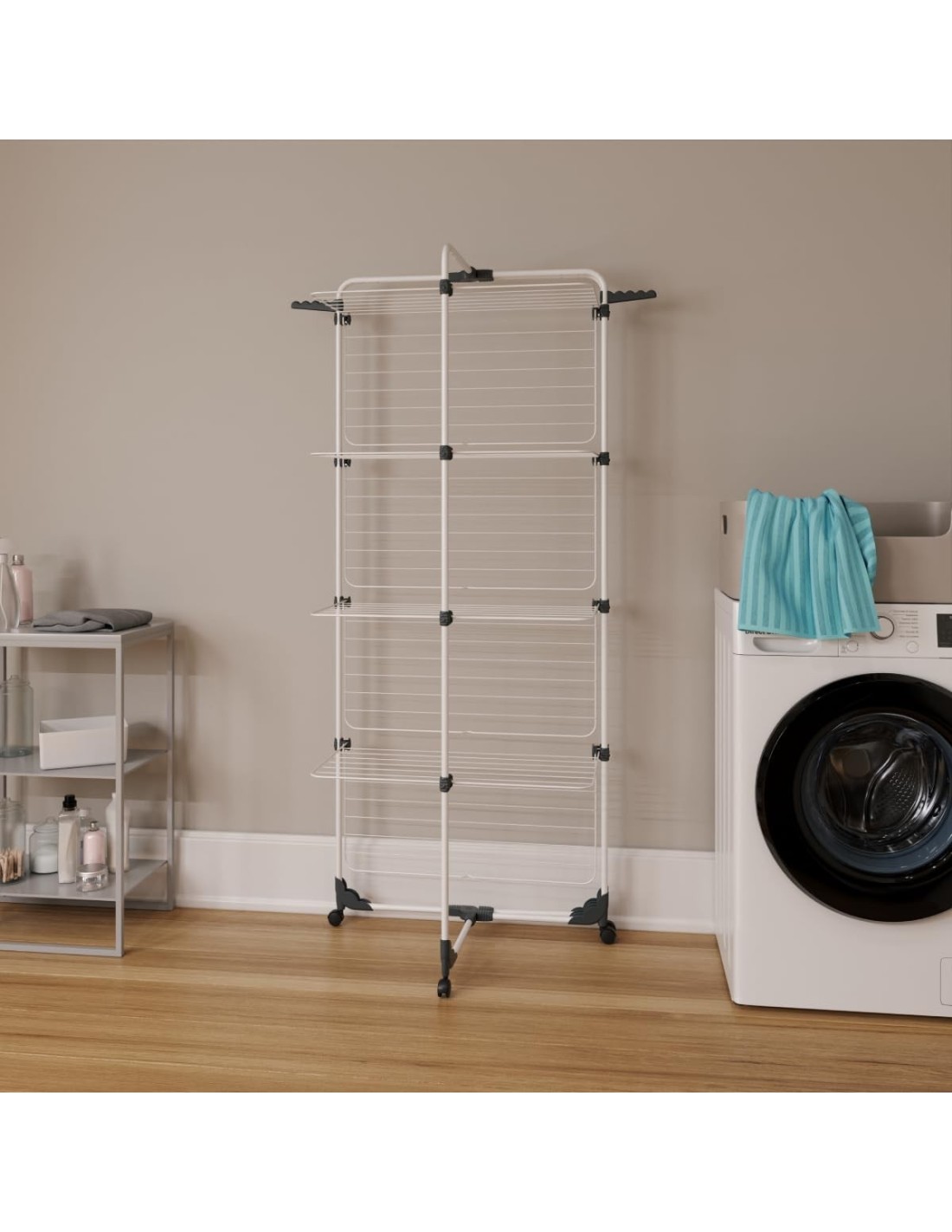 Vileda Modular 4 Stendibiancheria a Torre 4 Livelli Pieghevole - shopincasa.it