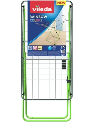 Vileda Stendibiancheria Rainbow Colors, acciaio zincato, ruote | Shop in Casa
