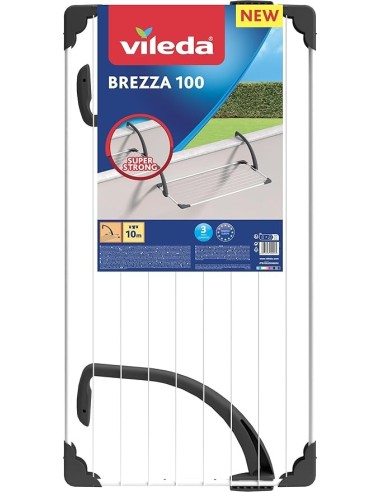 Vileda Brezza 100 Stendibiancheria da Balcone con Bracci Regolabili - shopincasa.it