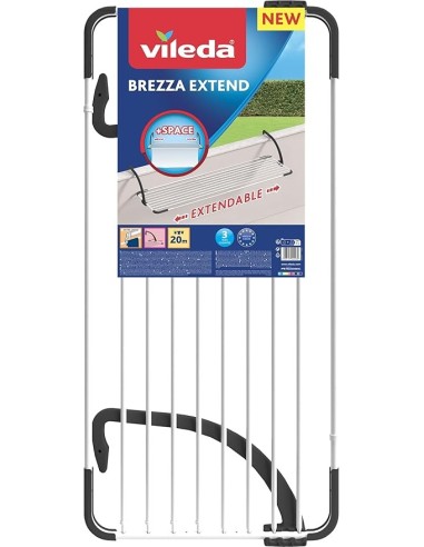 Gimi Stendibiancheria Brezza Extend, 20m, estensibile, acciaio | Shop in Casa