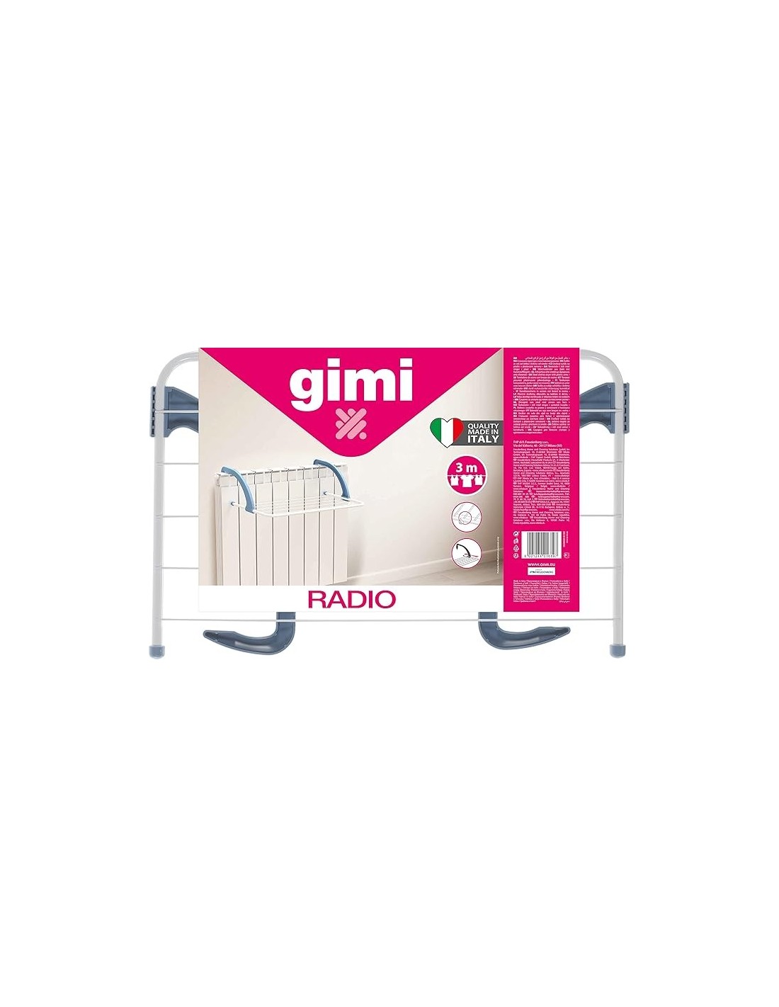 Gimi Radio Stendibiancheria da Termosifone 3 m - shopincasa.it
