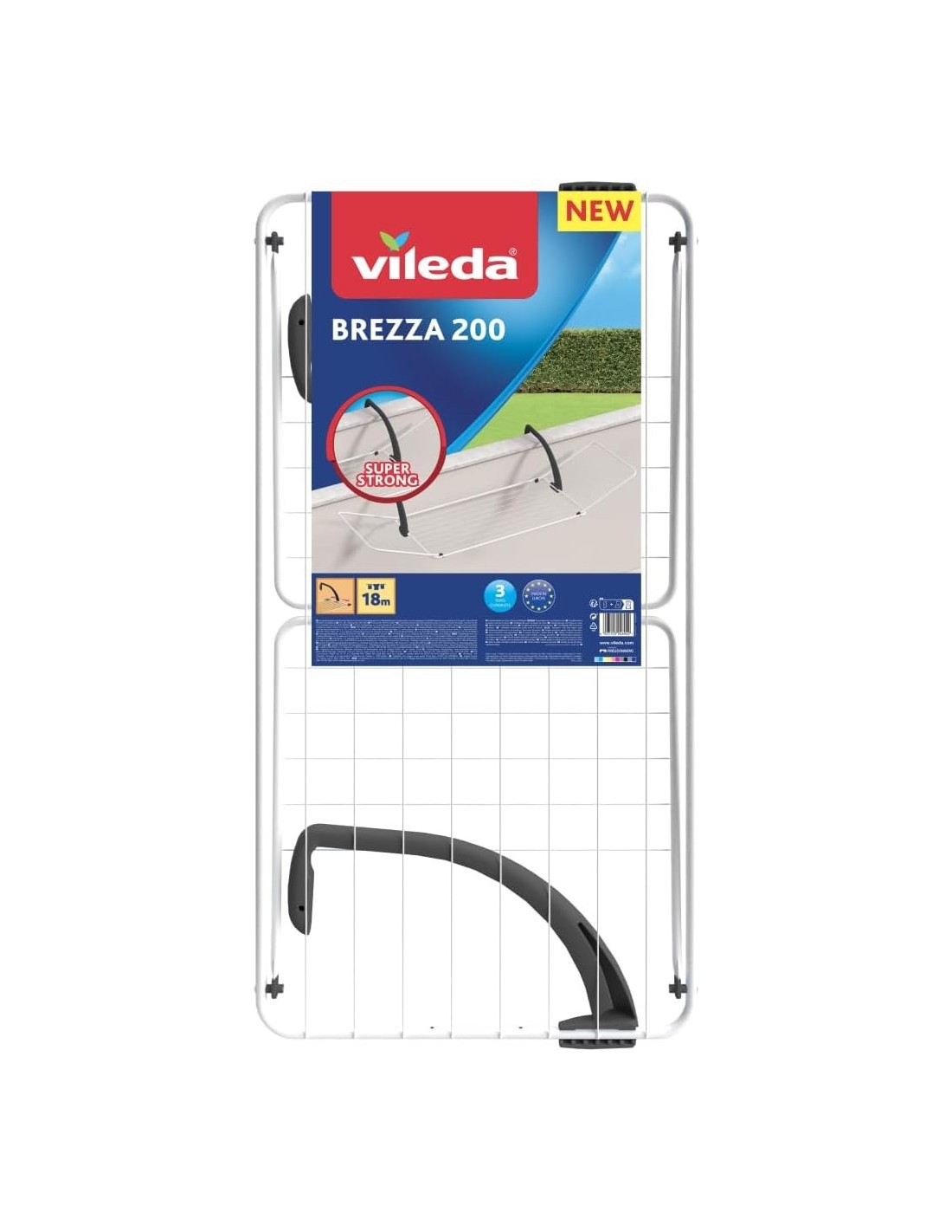 Vileda Brezza 200 – Stendibiancheria da Balcone Regolabile – shopincasa.it