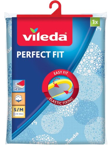 Vileda Copriasse da Stiro Universale in Cotone e Mollettone – Blu, 122 x 42 cm – shopincasa.it