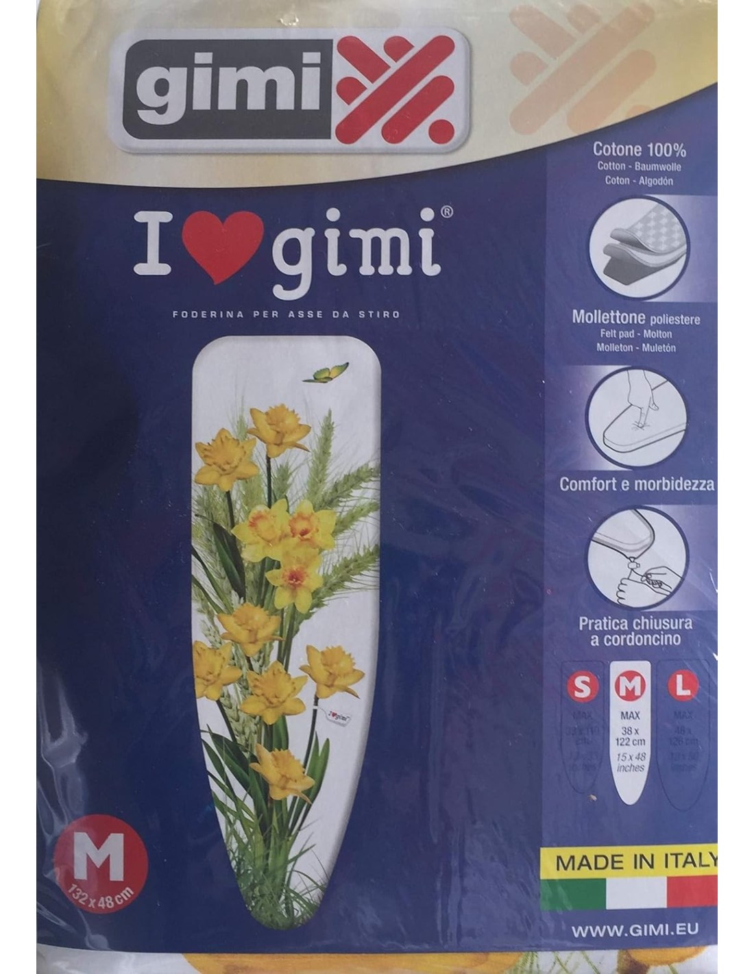 Gimi I Love Copertina Asse da Stiro S/M – Modelli e Colori Assortiti – shopincasa.it