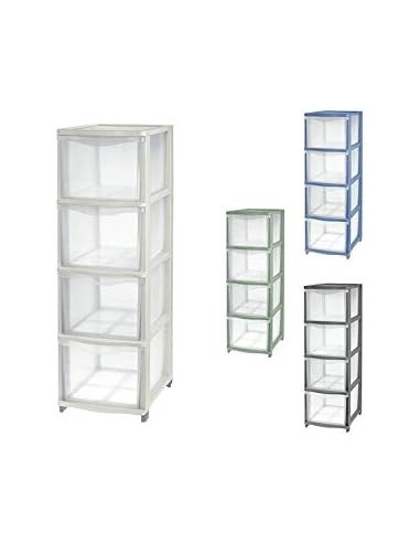 Tontarelli cassettiera 4 cassetti alti Cover Line 36x26x80 cm | Shop in Casa