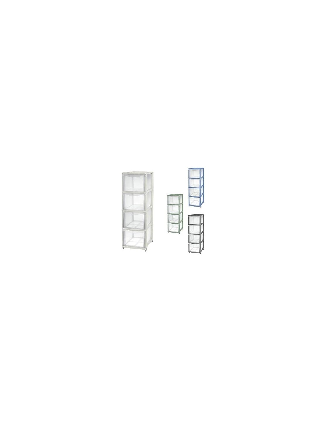 Tontarelli cassettiera 4 cassetti alti Cover Line 36x26x80 cm | Shop in Casa