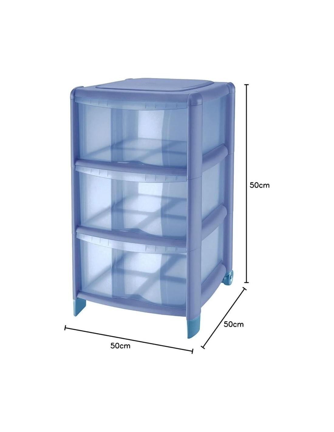 Tontarelli cassettiera Bambù 3 cassetti alti bianca 39.5x38.5x67 cm | Shop in Casa
