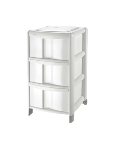 Tontarelli cassettiera bambù 3 cassetti alti 38,5x39,5x67 cm | Shop in Casa