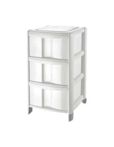 Tontarelli cassettiera bambù 3 cassetti alti 38,5x39,5x67 cm | Shop in Casa