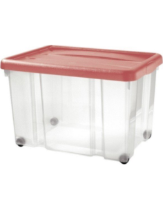 Puzzle Unibox 60x40x38 cm Rosso – Contenitore Multiuso | shopincasa.it