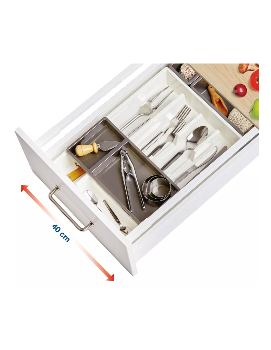 Tontarelli Portaposate Bella 4 Scomparti Bianco | shopincasa.it