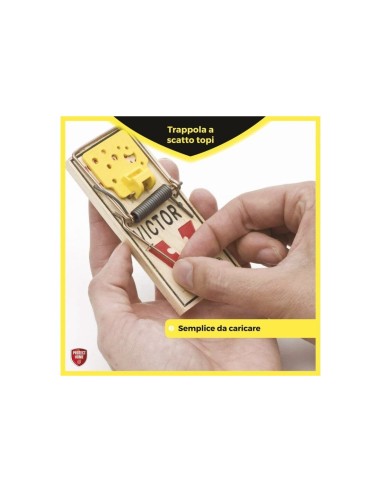 IGIENE PAVIMENTI - BAGNO - DEO CASA: vendita online TRAPPOLA A SCATTO VICTOR PROTECT HOME PER RATTI SET 2 PEZZI in offerta