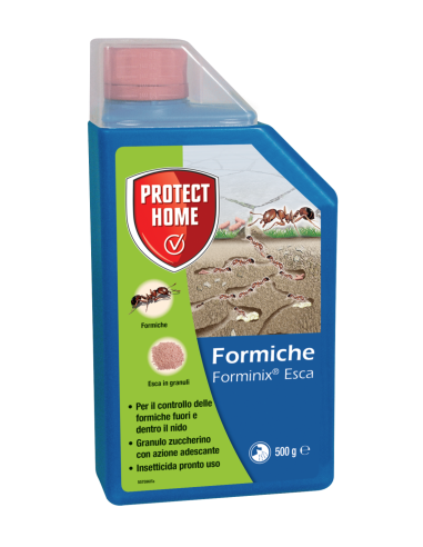 IGIENE PAVIMENTI - BAGNO - DEO CASA: vendita online ESCA FORMICHE IN GRANULI FORMINIX PROTECT HOME 500 GRAMMI CON MISURINO in...