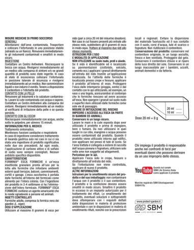 IGIENE PAVIMENTI - BAGNO - DEO CASA: vendita online ESCA FORMICHE IN GRANULI FORMINIX PROTECT HOME 500 GRAMMI CON MISURINO in...