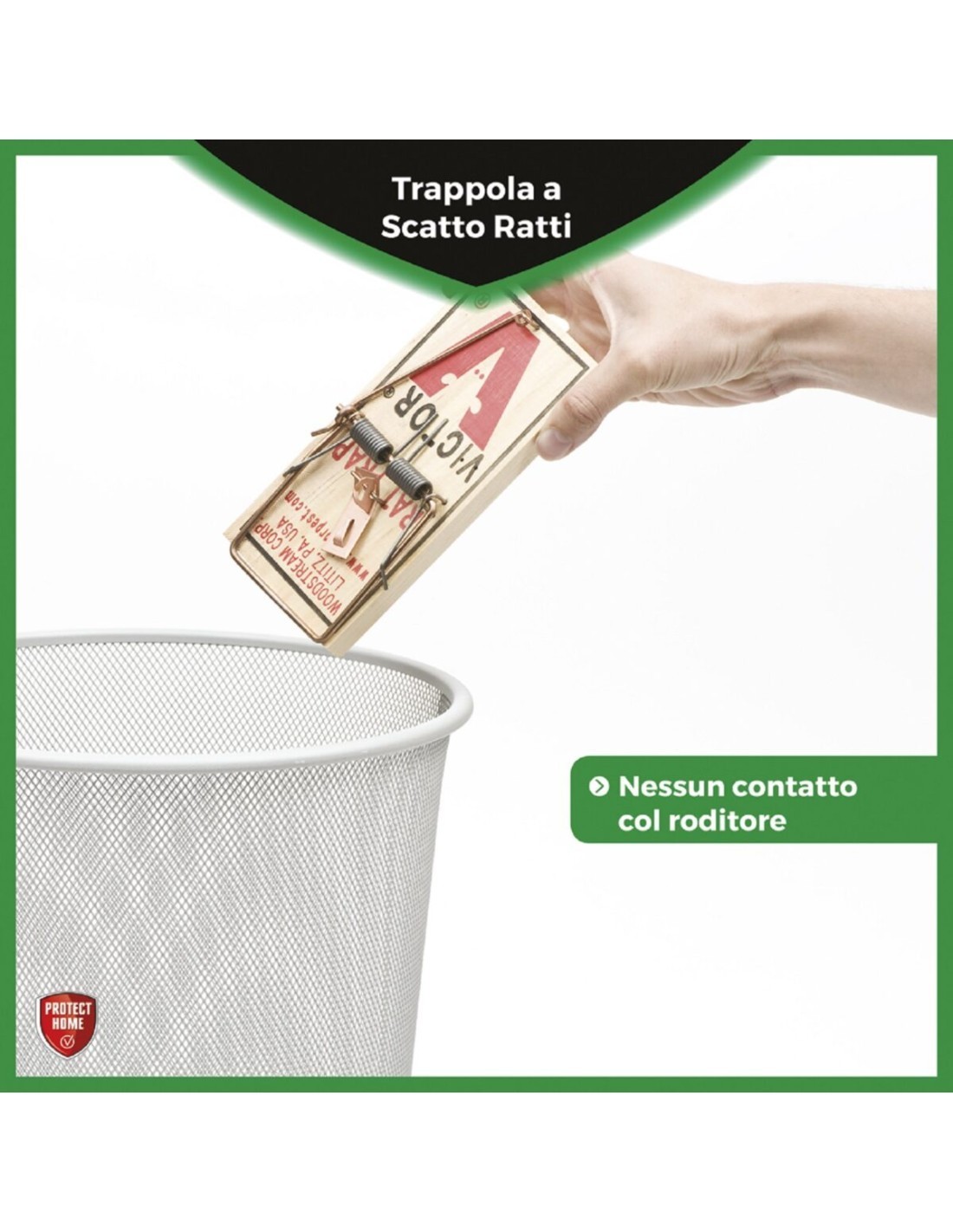 IGIENE PAVIMENTI - BAGNO - DEO CASA: vendita online TRAPPOLA A SCATTO VICTOR PROTECT HOME PER RATTI in offerta