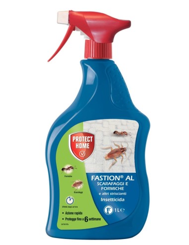 IGIENE PAVIMENTI - BAGNO - DEO CASA: vendita online INSETTICIDA FASTION AL 1 LITRO PROTECT HOME SCARAFAGGI E FORMICHE in offerta