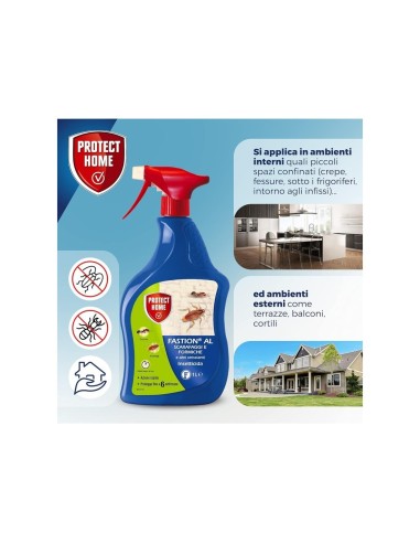 IGIENE PAVIMENTI - BAGNO - DEO CASA: vendita online INSETTICIDA FASTION AL 1 LITRO PROTECT HOME SCARAFAGGI E FORMICHE in offerta