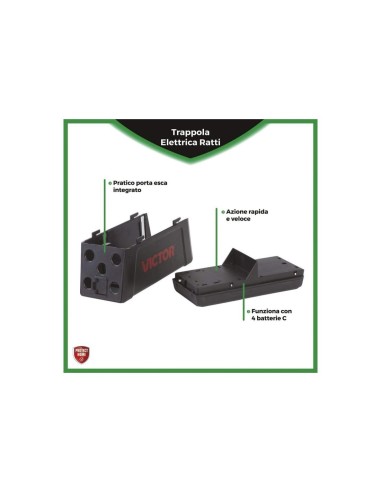IGIENE PAVIMENTI - BAGNO - DEO CASA: vendita online TRAPPOLA ELETTRICA VICTOR PROTECT HOME PER RATTI in offerta