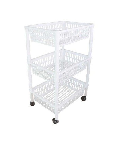 Carrello Tontarelli Mito 3 Ripiani 40x29x62 cm - shopincasa.it