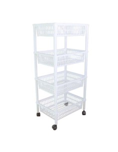 Carrello Tontarelli Mito 4 Ripiani Colori Assortiti - shopincasa.it