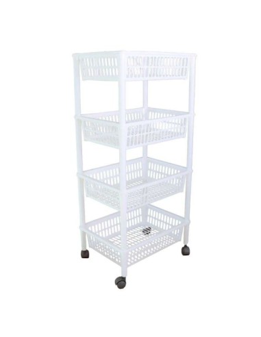 Carrello Tontarelli Mito 4 Ripiani Colori Assortiti - shopincasa.it