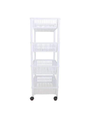 Carrello Tontarelli Mito 4 Ripiani Colori Assortiti - shopincasa.it