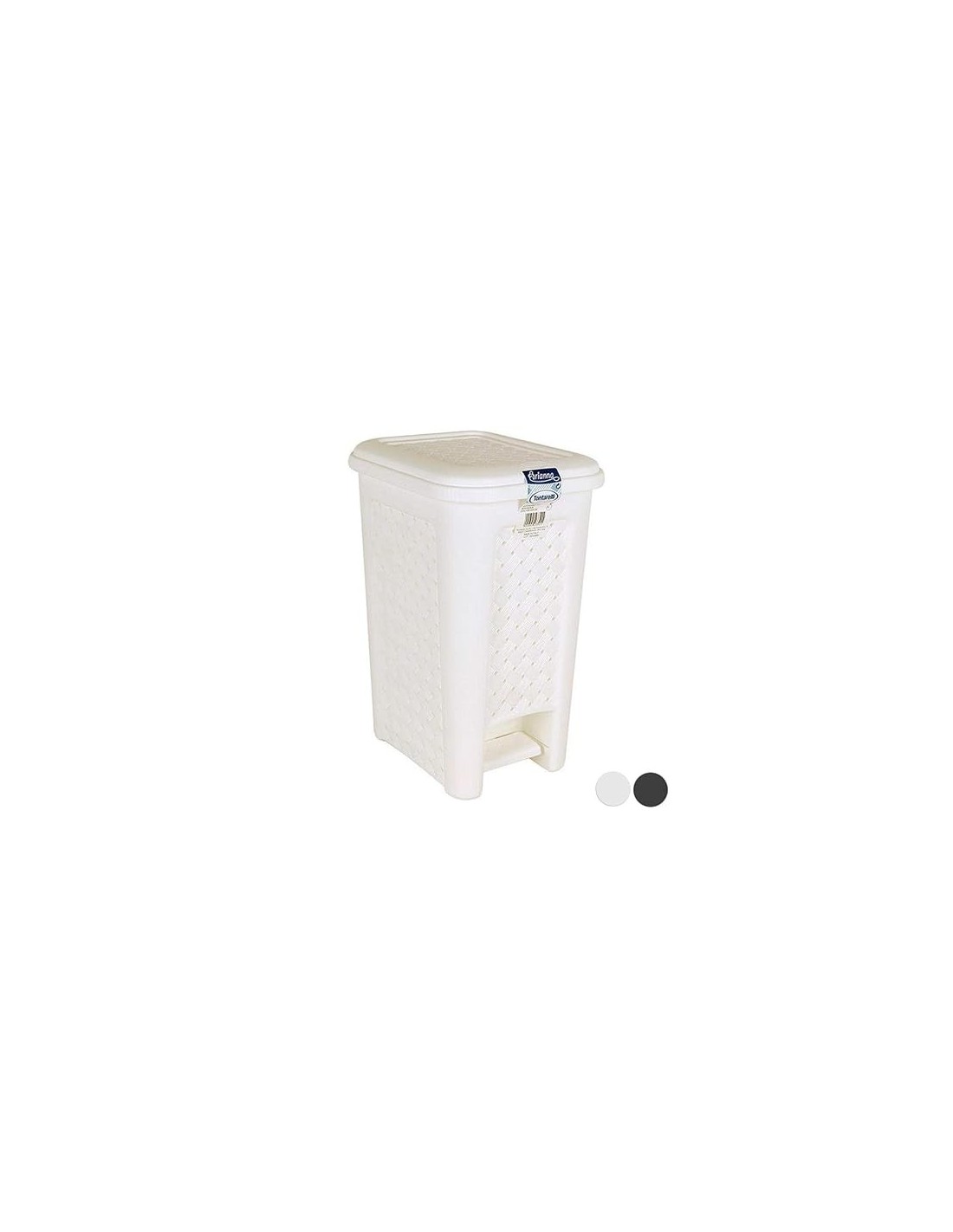 Pattumiera a Pedale Tontarelli Arianna 8 Litri Bianco | shopincasa.it