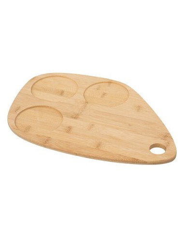 Set aperitivo 4 pezzi con tagliere in bambù e stampini in gres | shopincasa.it