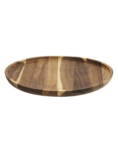 Piatto da portata Acacia 30 cm in legno naturale | shopincasa.it