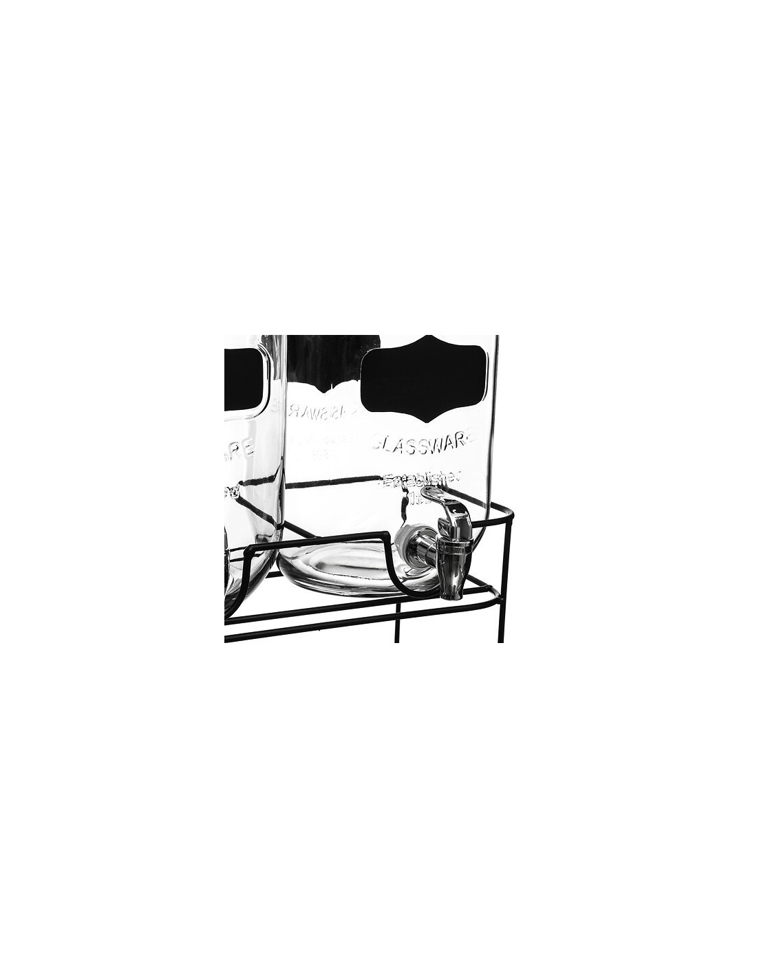 Set 2 dispenser per bevande 4 l con supporto in acciaio | shopincasa.it