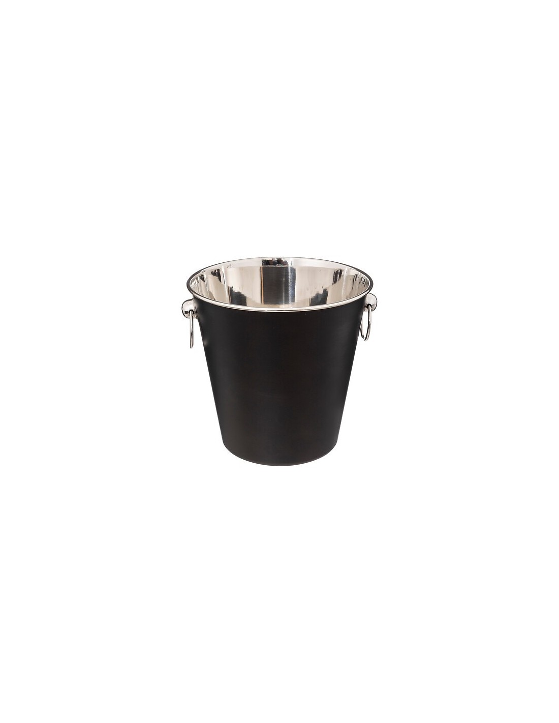 Secchiello per champagne legno di mango nero | shopincasa.it
