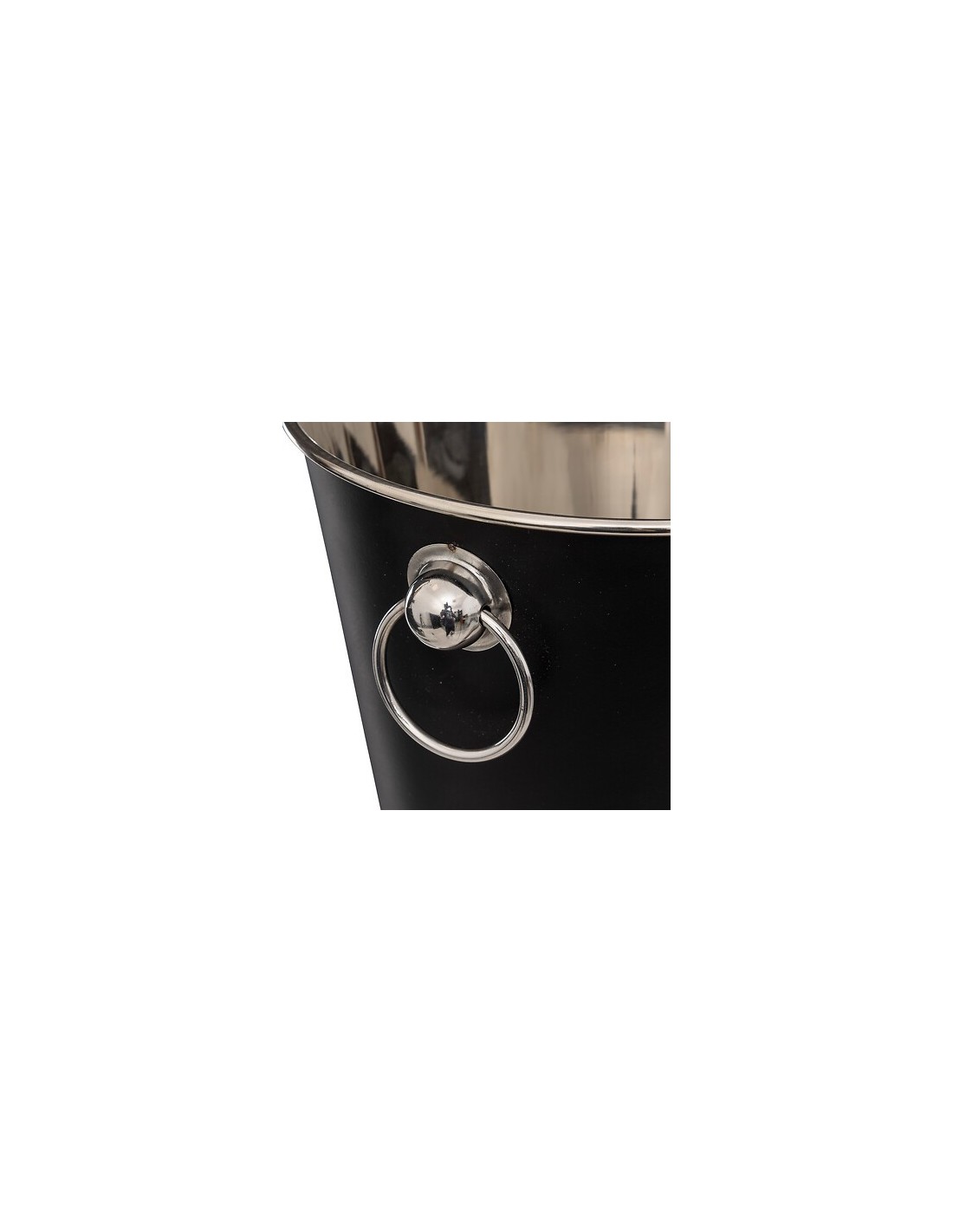 Secchiello per champagne legno di mango nero | shopincasa.it