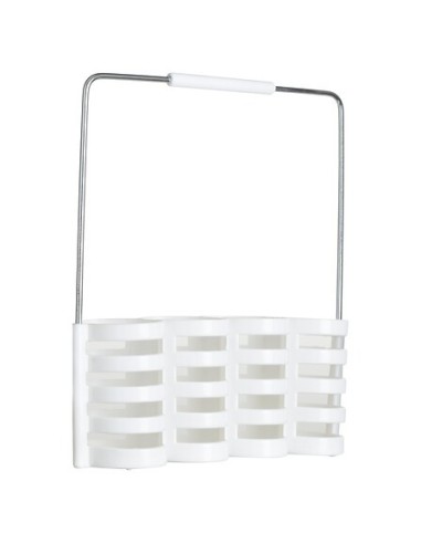 Servizio posate 24 pezzi Geo con portaposate bianco | shopincasa.it