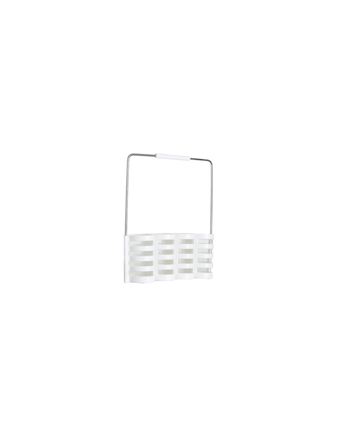 Servizio posate 24 pezzi Geo con portaposate bianco | shopincasa.it