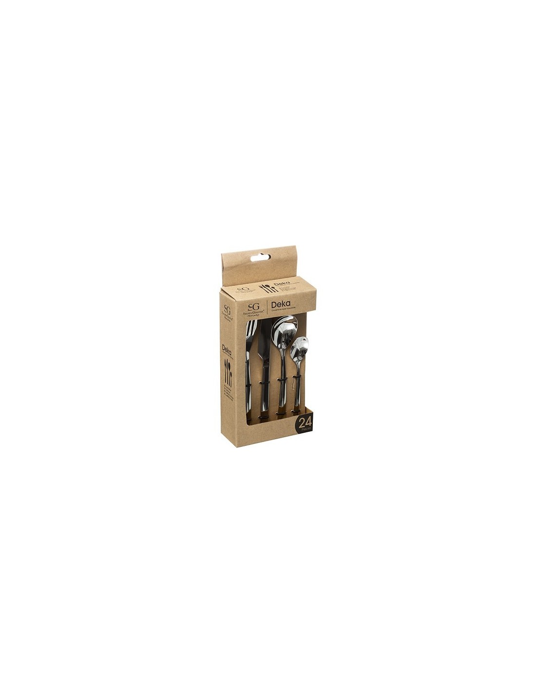 Servizio posate 24 pezzi Deka acciaio inox | shopincasa.it
