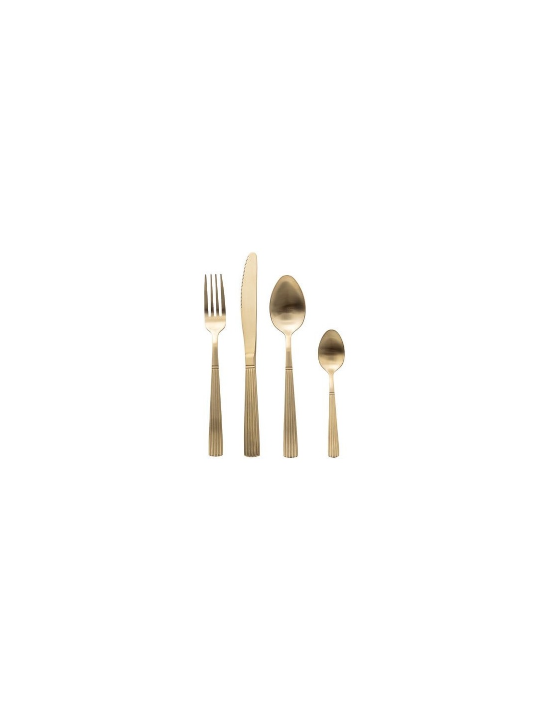 Servizio posate 24 pezzi Tamara acciaio inox champagne | shopincasa.it