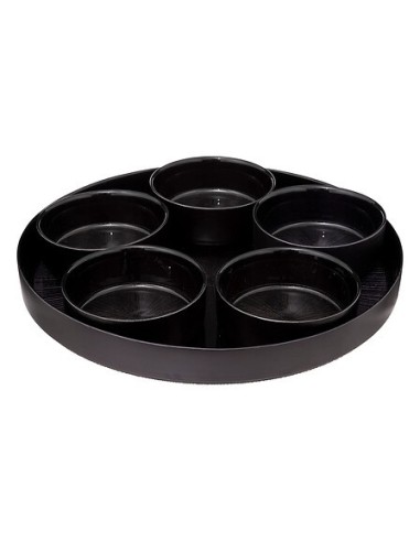Set aperitivo Astra 6 pezzi nero | shopincasa.it