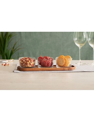 Set aperitivo Nala 4 pezzi marrone | shopincasa.it