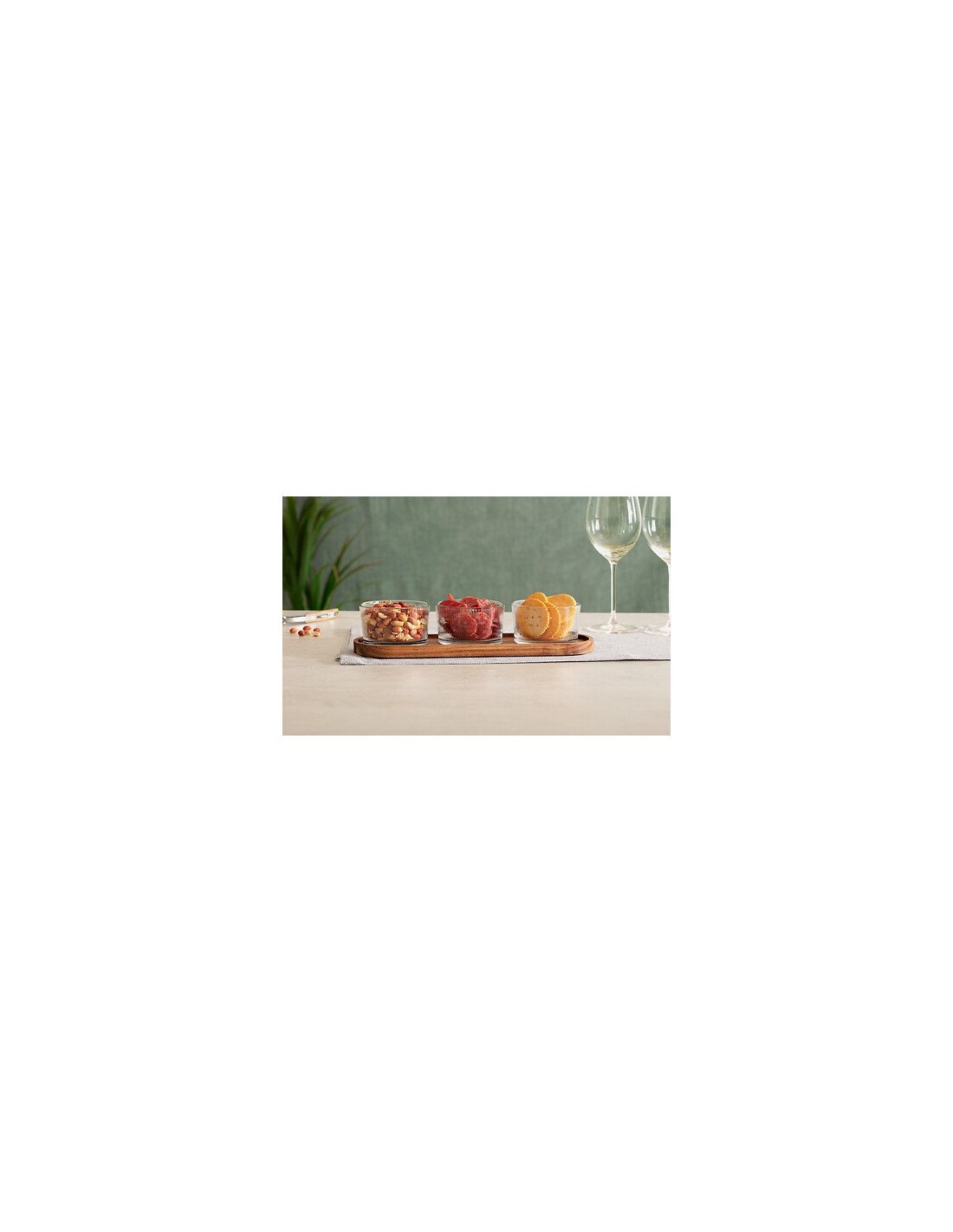 Set aperitivo Nala 4 pezzi marrone | shopincasa.it