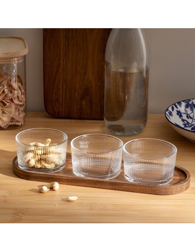 Set aperitivo Nala 4 pezzi marrone | shopincasa.it