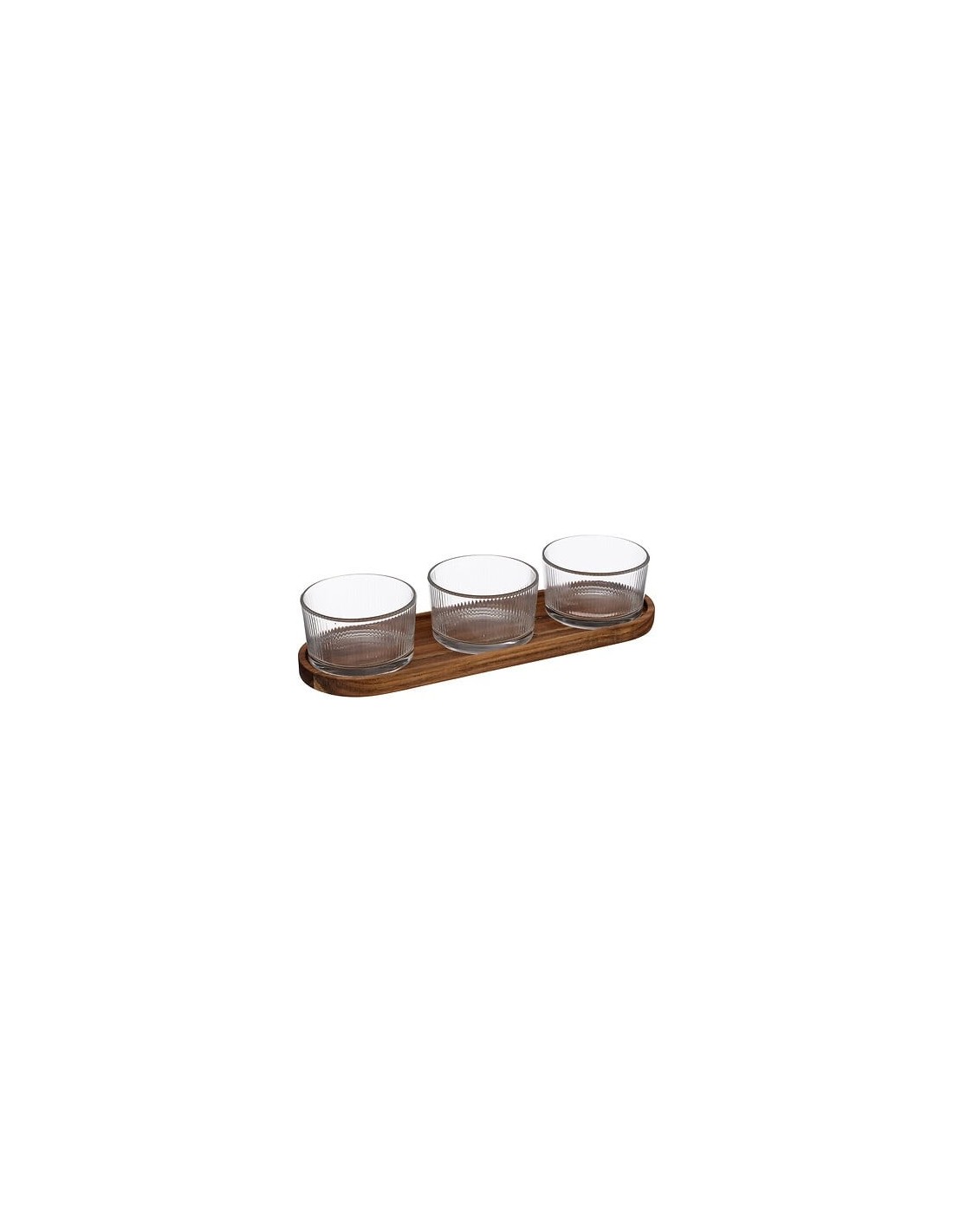 Set aperitivo Nala 4 pezzi marrone | shopincasa.it