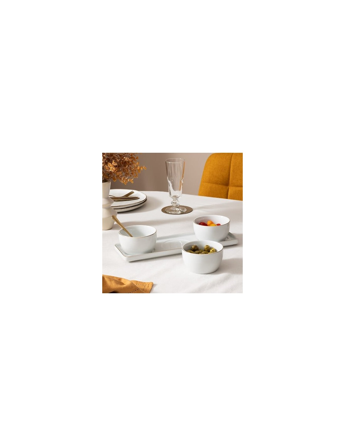 Set da aperitivo Arya 4 pezzi in ceramica | shopincasa.it