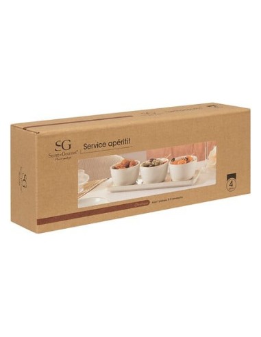 Set da aperitivo Arya 4 pezzi in ceramica | shopincasa.it
